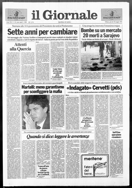 Il giornale : quotidiano del mattino